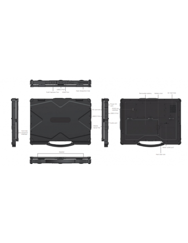 Portátil INSYS Rugged EM4-X14T 14p...